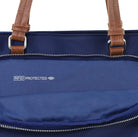 Pierre Cardin RFID Anti-Theft Nylon Mini Tote/Crossbody Bag In Navy