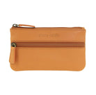 Pierre Cardin Italian Leather Coin Purse/Key Holder in Apricot