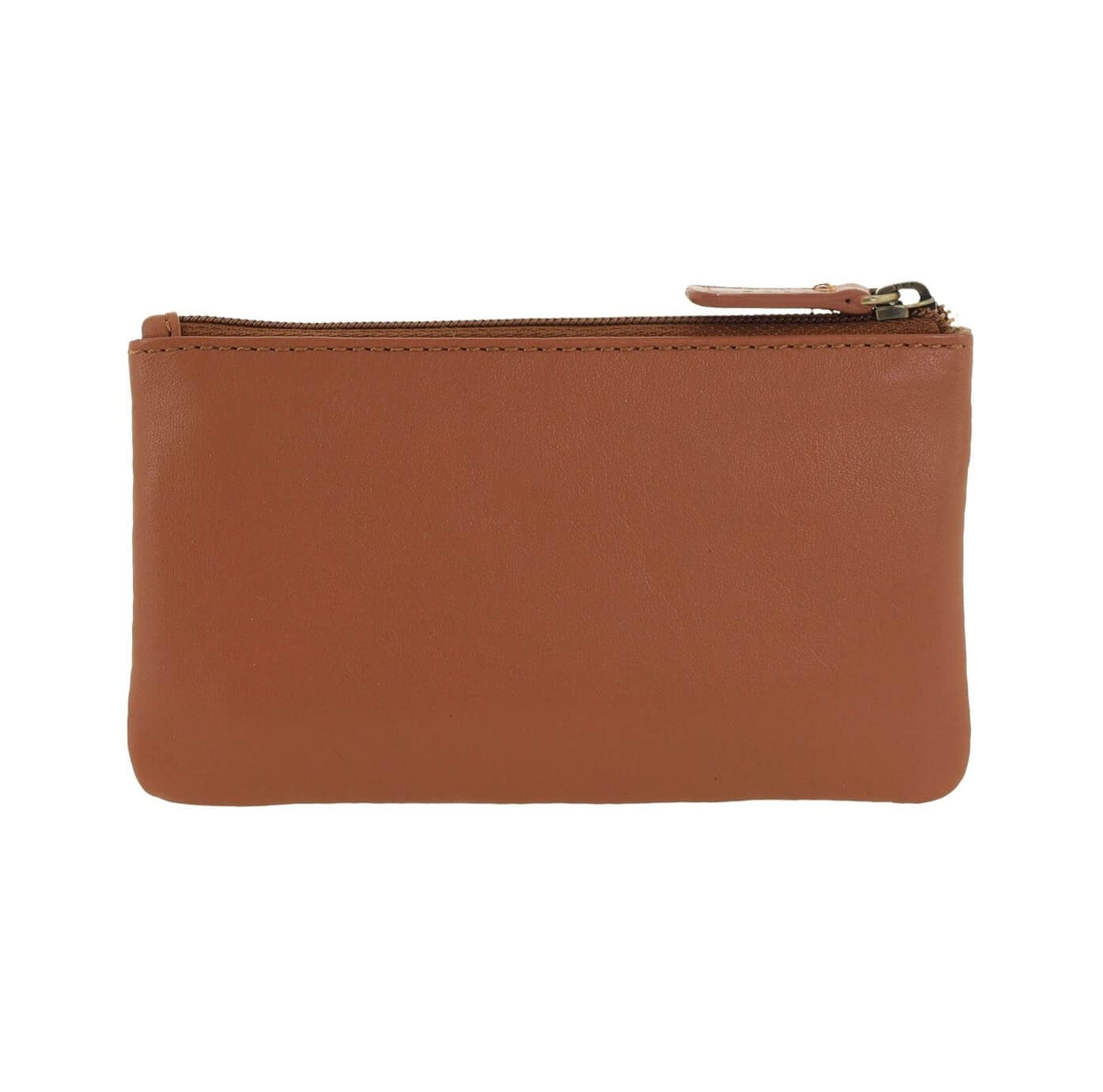 Pierre Cardin Leather Coin Purse - Key Holder in Cognac