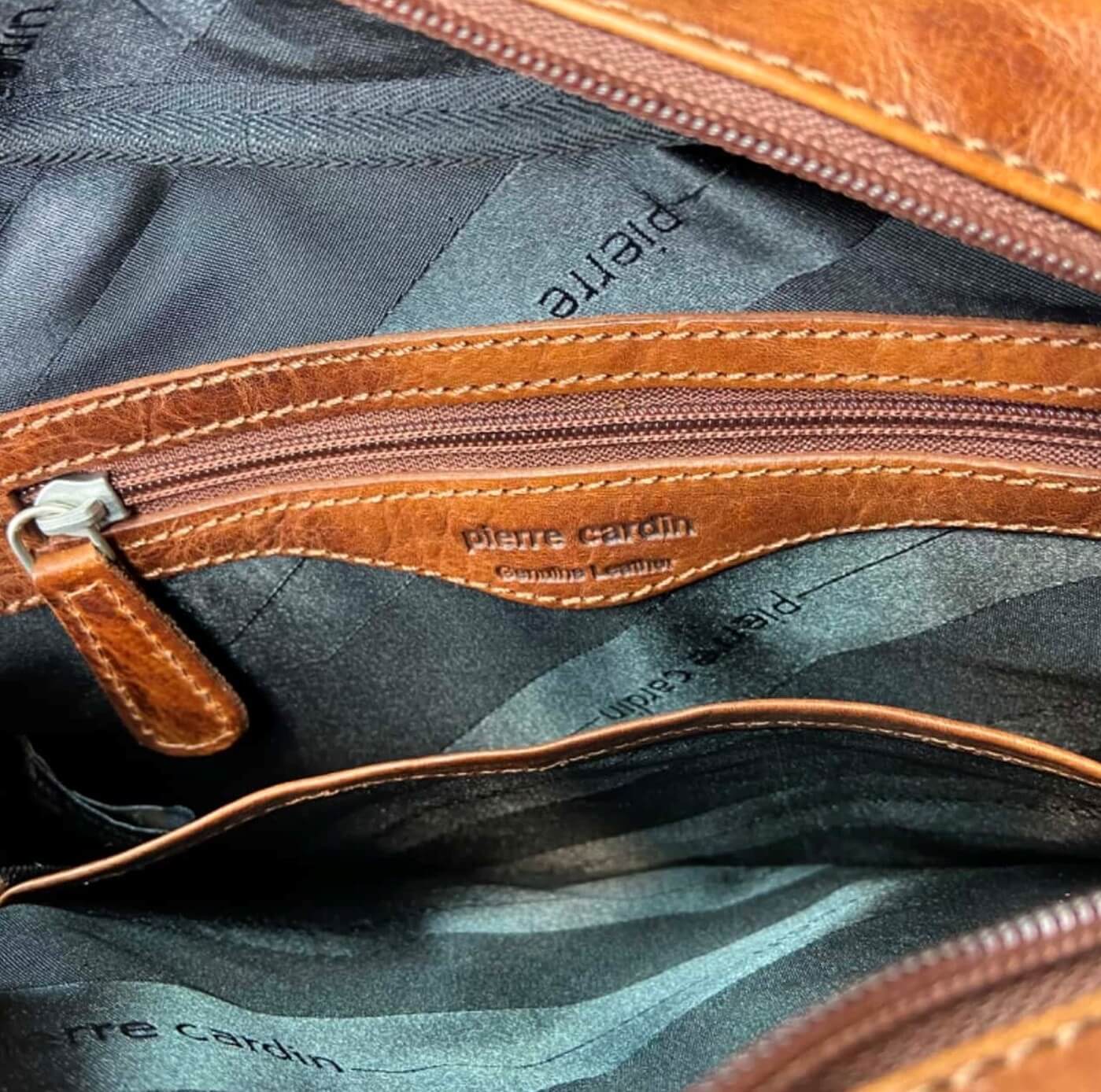 Pierre Cardin PC2800 Rustic Leather Cross Body-iPad Bag/Cognac