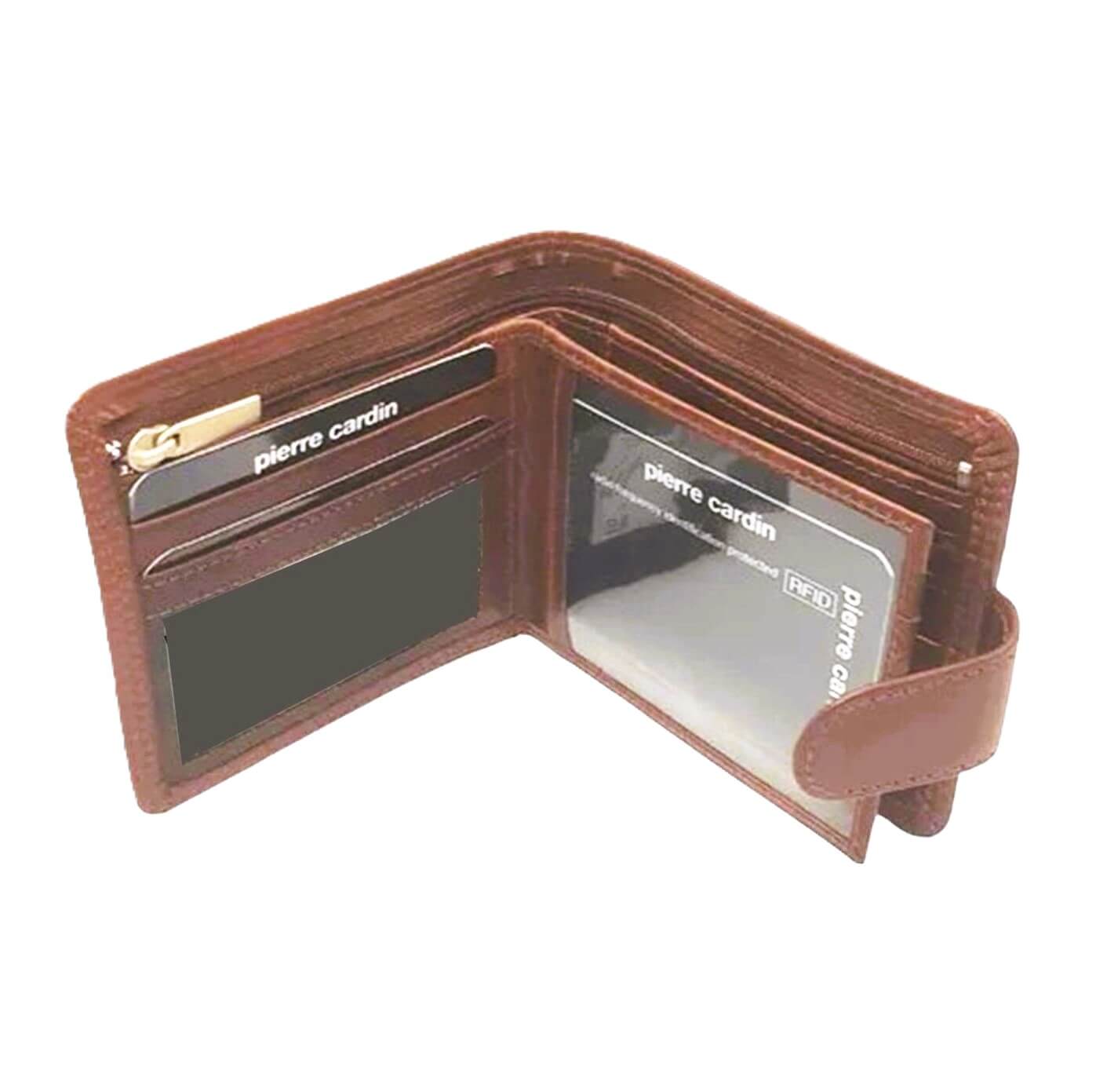 Pierre Cardin PC2813 Rustic Leather Mens Wallet/Cognac