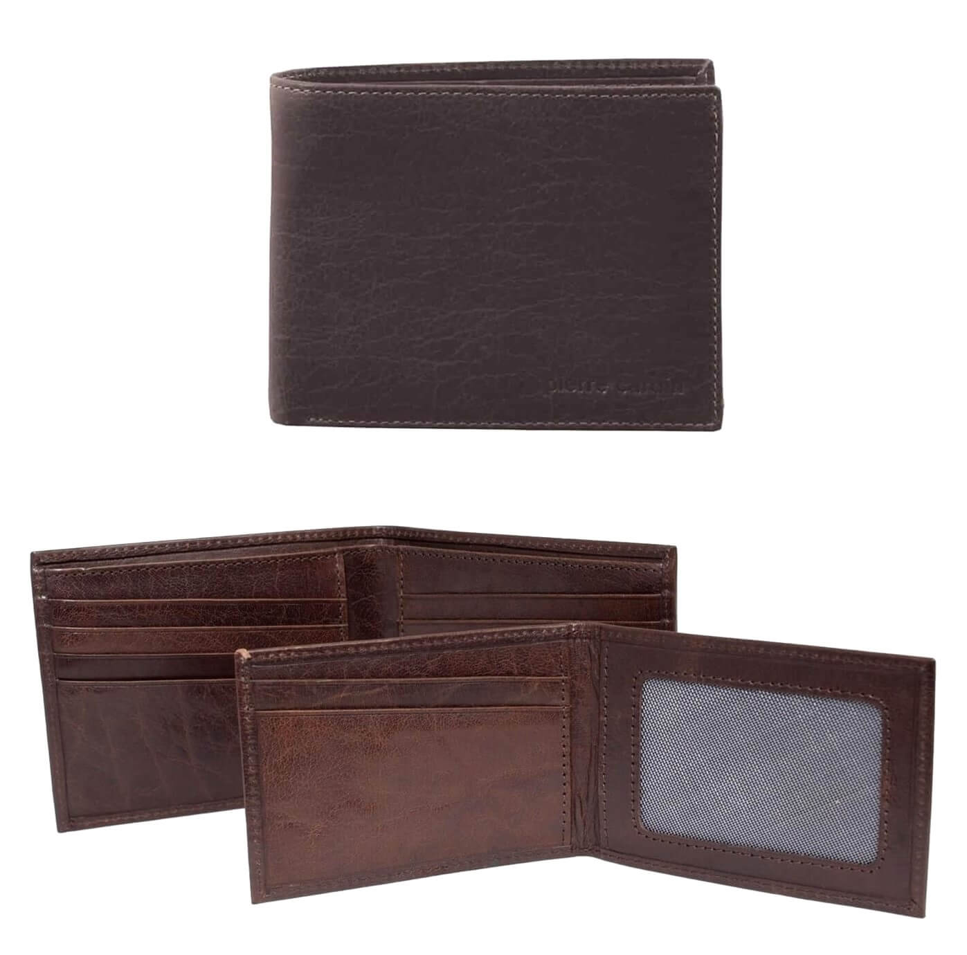 Pierre Cardin PC2819 Rustic Leather Bi-Fold Wallet/Brown