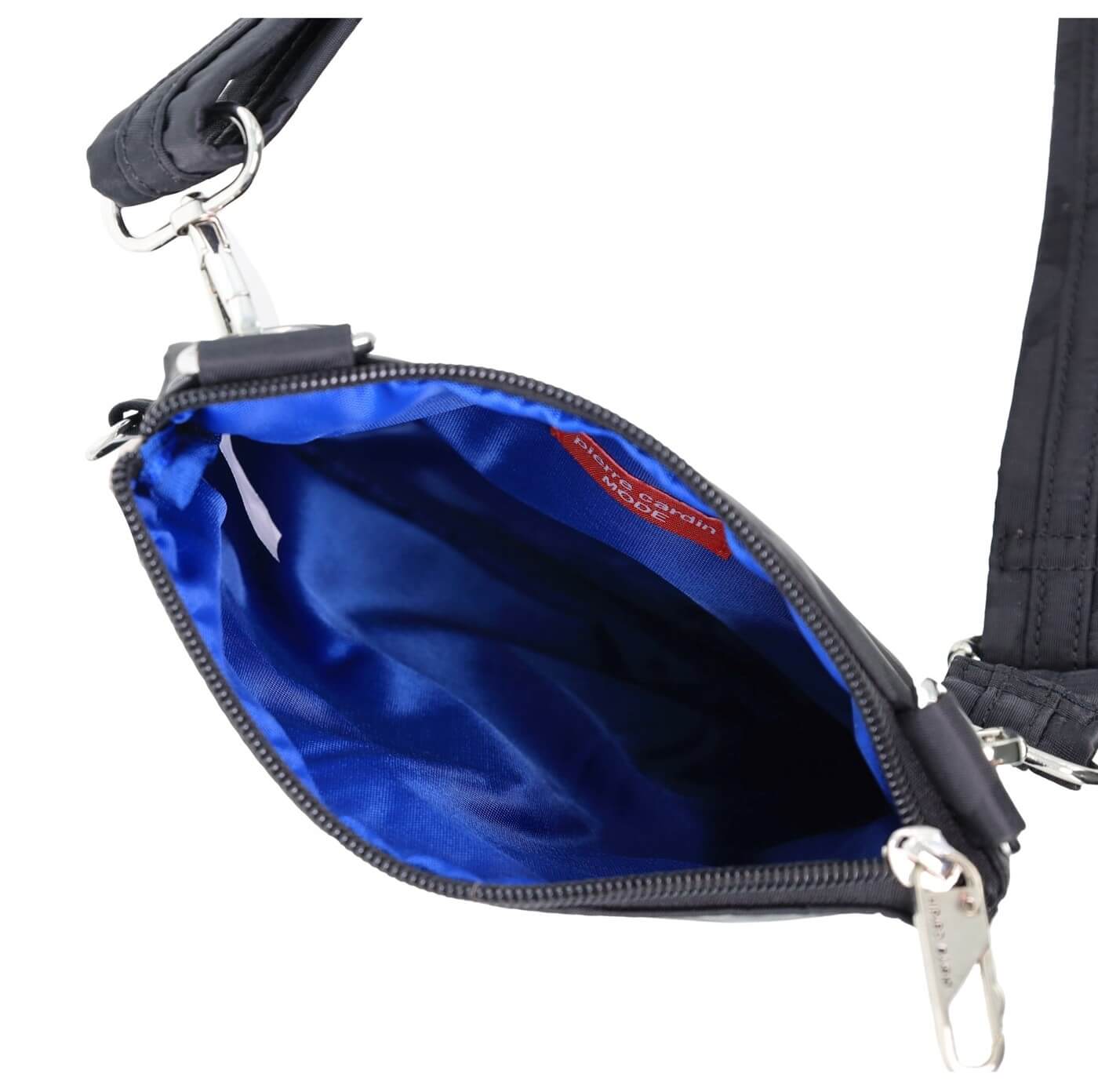 Pierre Cardin Nylon RFID Anti-Theft Crossbody Bag in Black-Camo