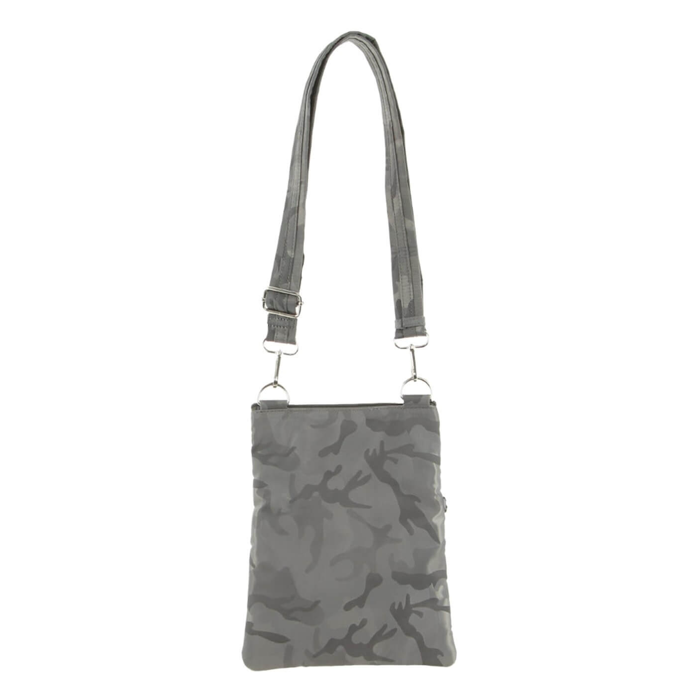 Pierre Cardin Nylon Anti-Theft RFID Crossbody Bag in Grey-Camo
