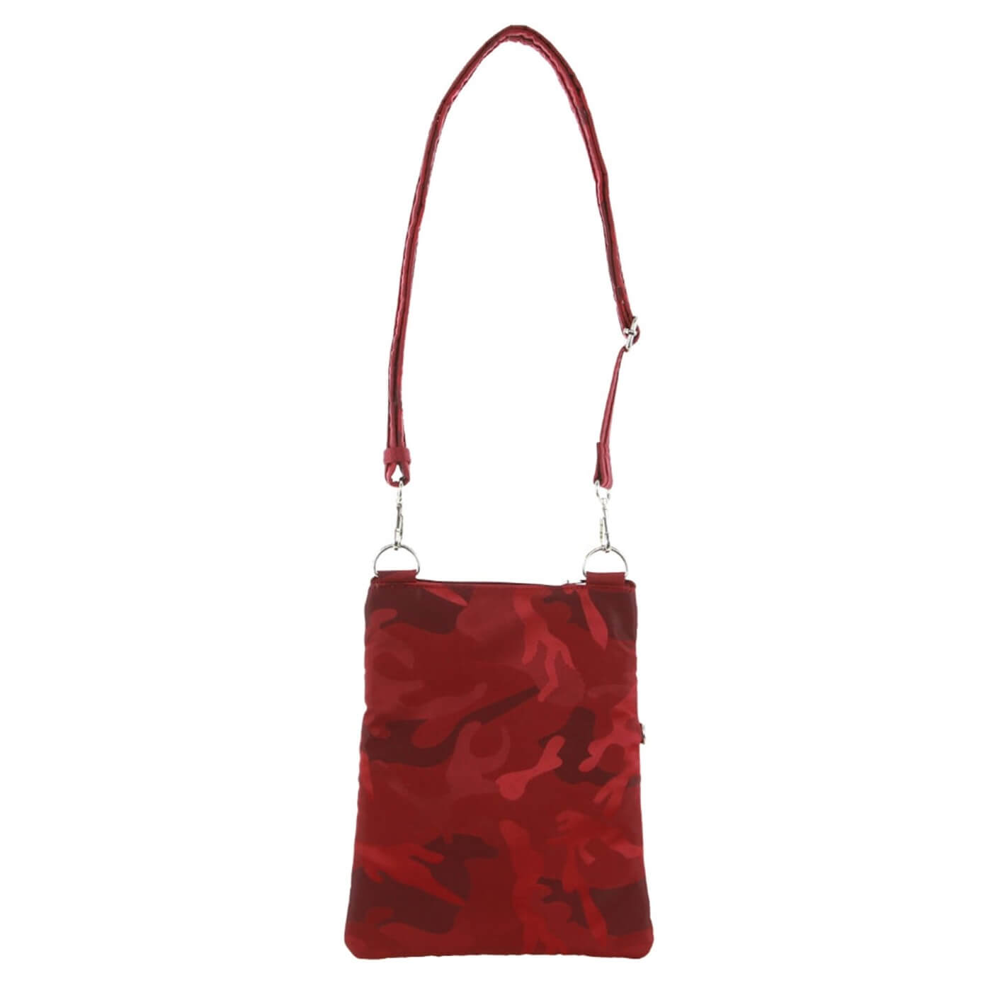 Pierre Cardin Nylon Anti-Theft RFID Crossbody Bag in Wine-Camo