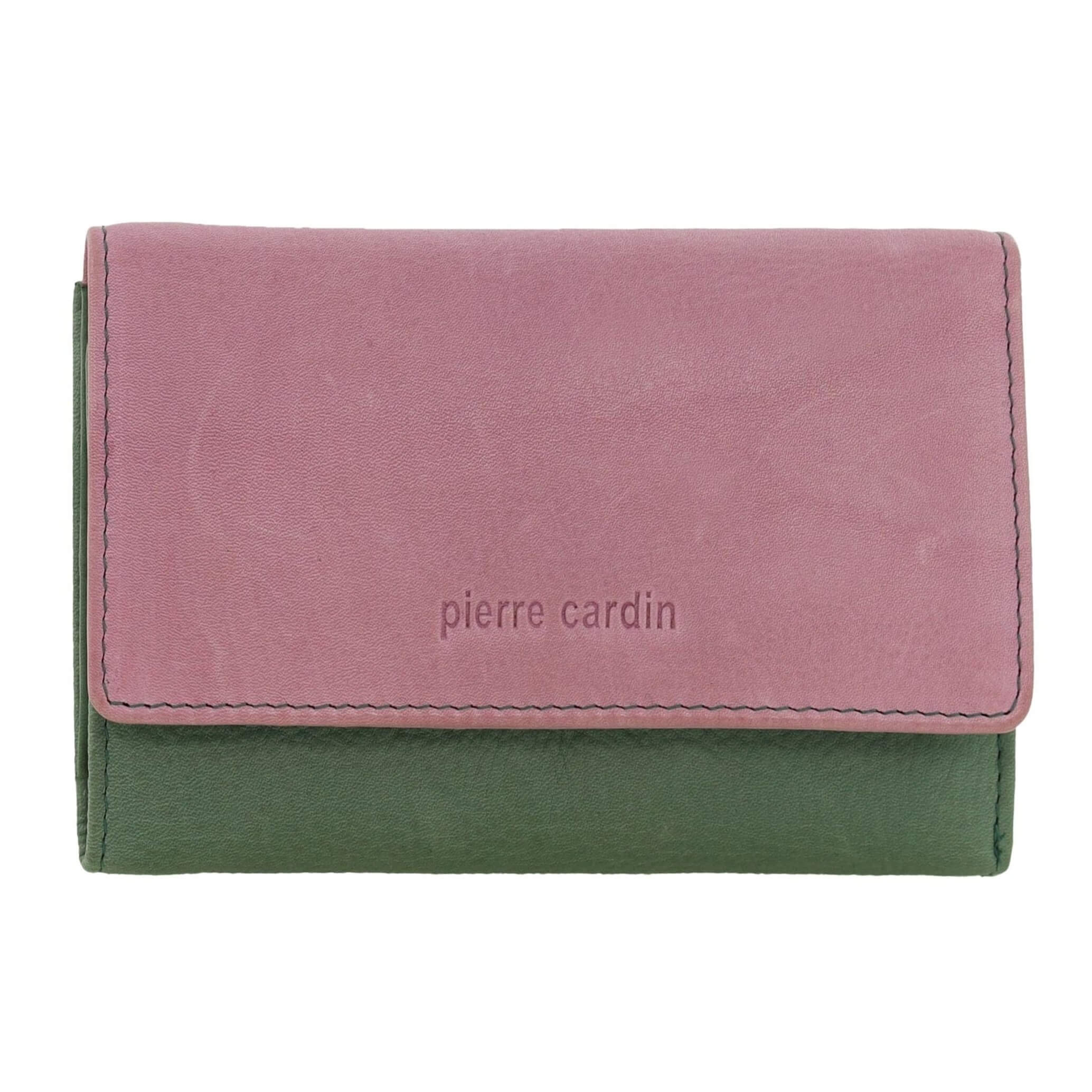 Pierre Cardin Multi-Colour Ladies Leather Tri-fold Wallet in Lavender
