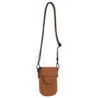 Pierre Cardin PC3724 Leather Rustic Phone Bag/Cognac