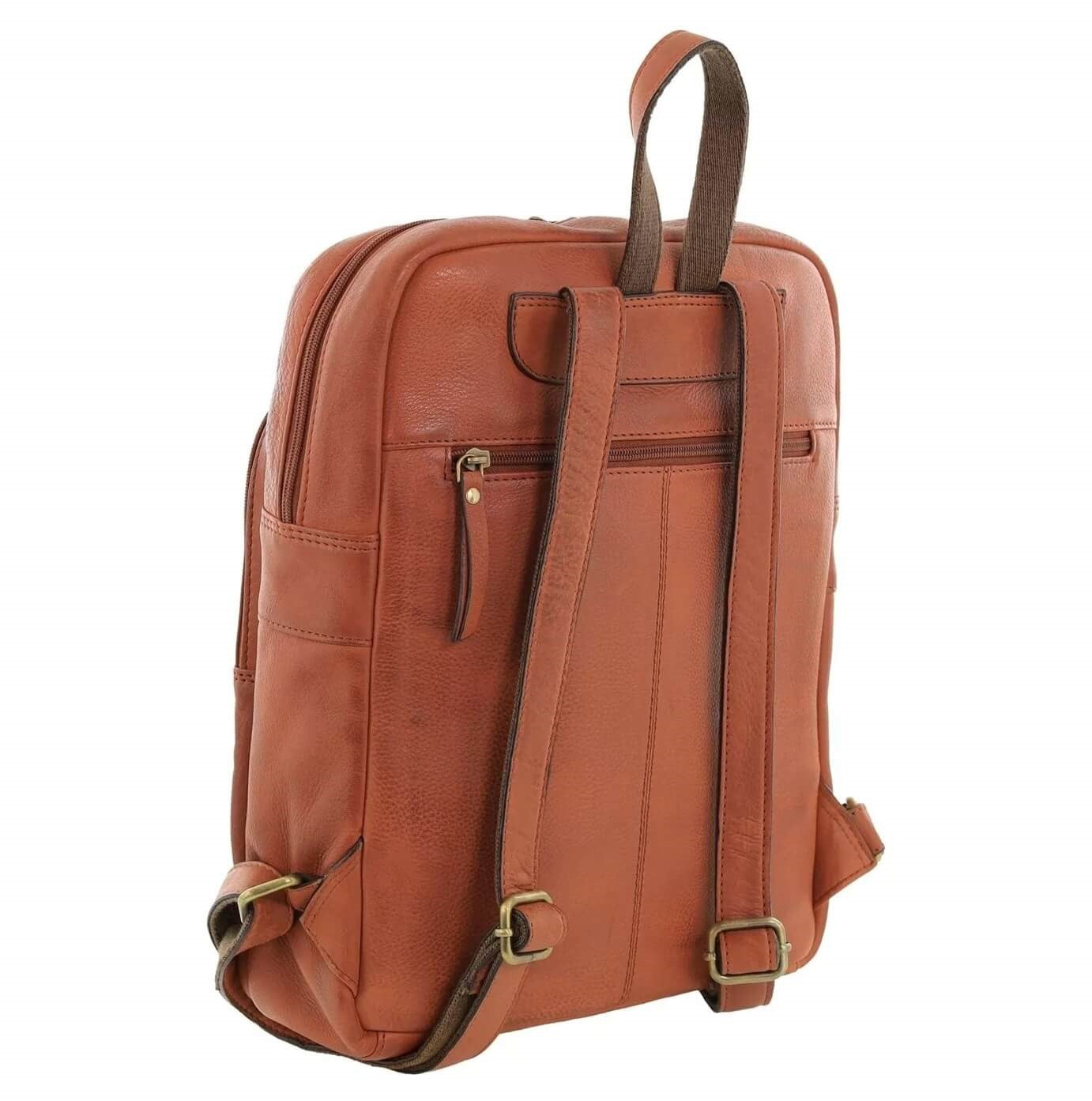 Pierre Cardin PC3332 Burnished Leather Laptop Backpack 