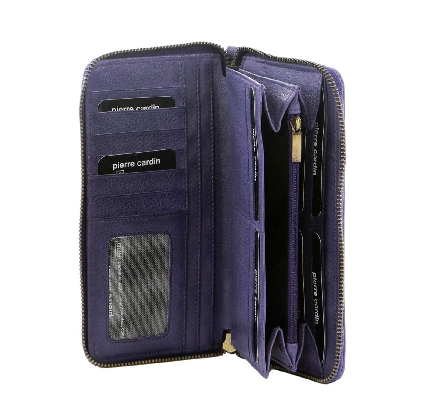Pierre Cardin Womens Leather Zip Wallet 