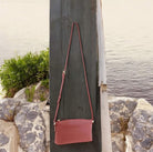 Pierre Cardin Italian Leather Ladies’ Crossbody Bag in Rose