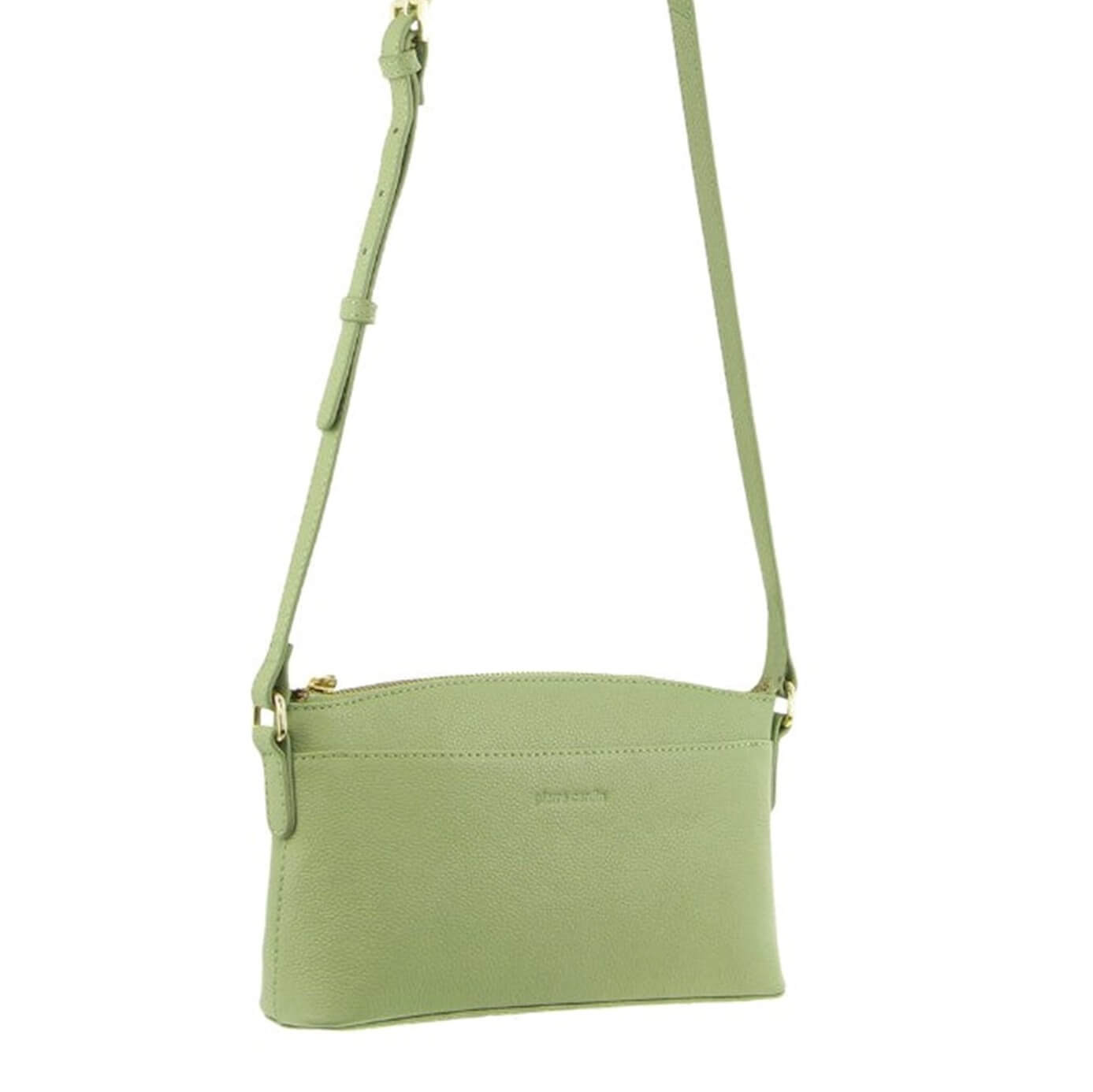 Pierre Cardin Italian Leather Ladies’ Crossbody Bag in Jade