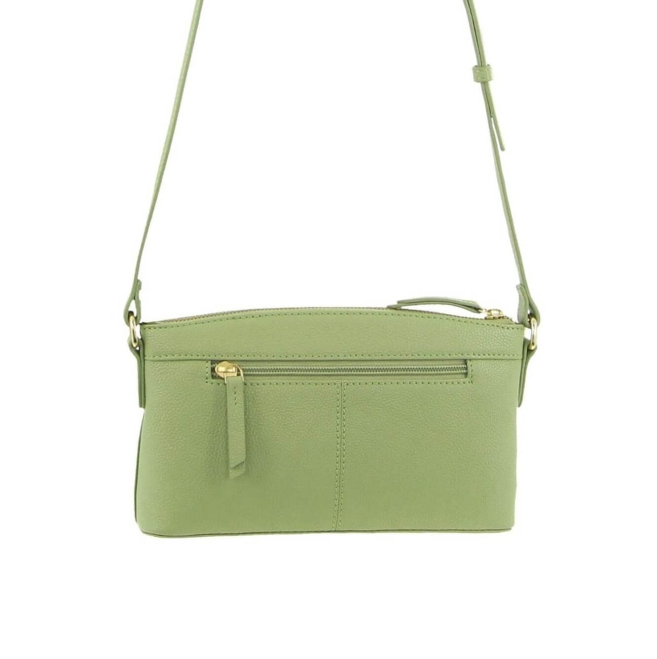 Pierre Cardin Italian Leather Ladies’ Crossbody Bag in Jade