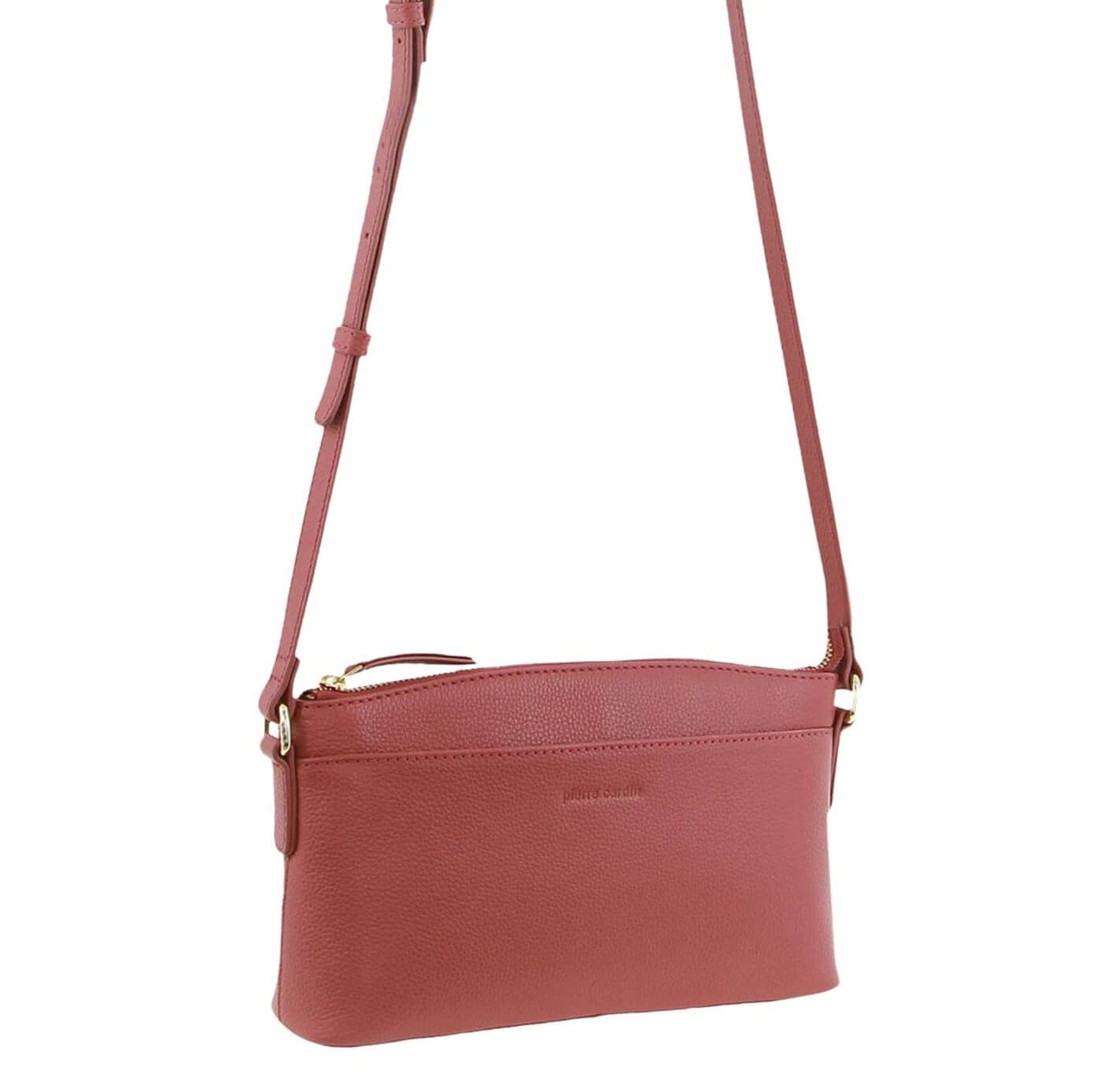 Pierre Cardin Italian Leather Ladies’ Crossbody Bag in Rose
