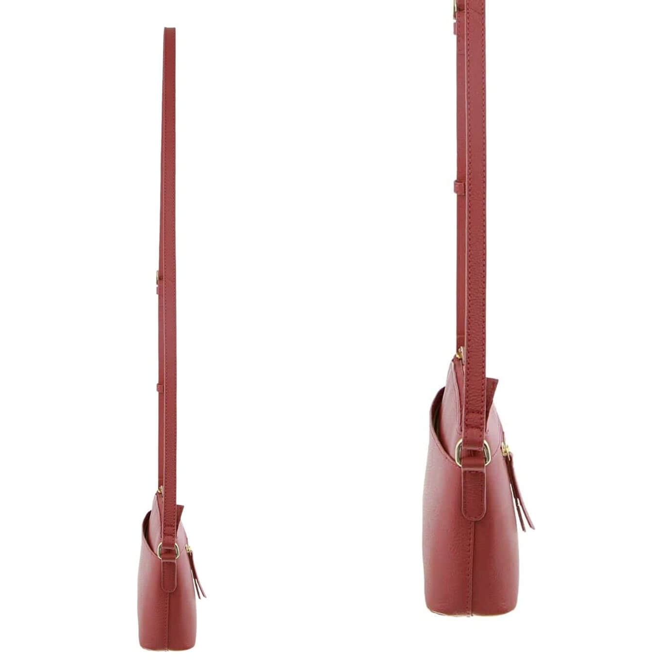 Pierre Cardin Italian Leather Ladies’ Crossbody Bag in Rose