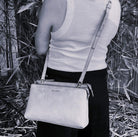 Pierre Cardin Italian Leather Ladies Crossbody Bag in Black