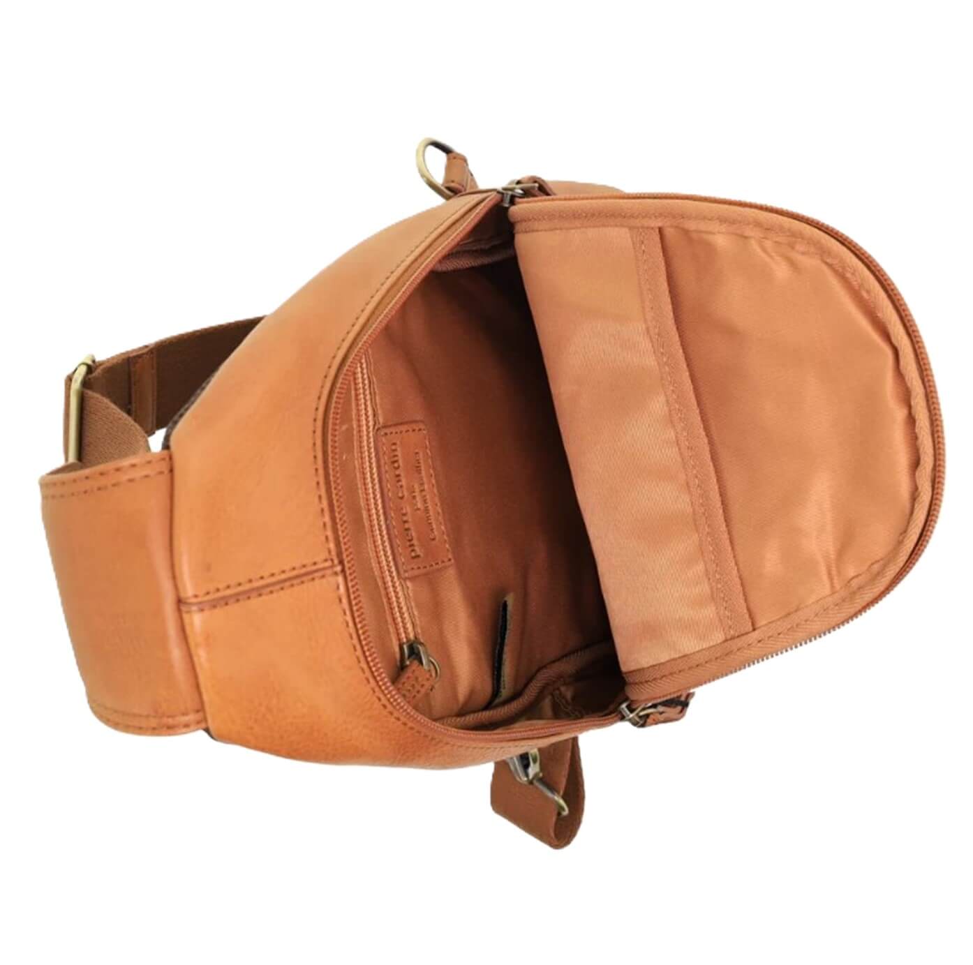 Pierre Cardin PC3711 Mens Leather Sling Bag/Cognac