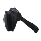 Pierre Cardin Unisex Italian Rustic Leather Belt Bag in Black