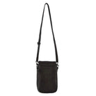 Pierre Cardin Embossed Woven Leather Ladies Wallet Bag in Black