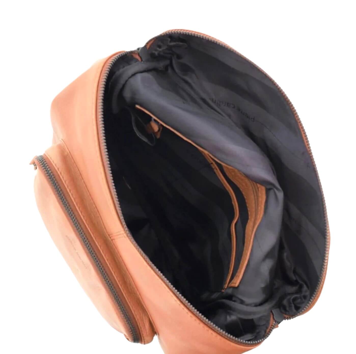 Pierre Cardin Italian Leather Ladies Backpack in Cognac