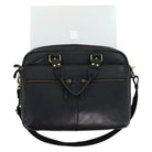 Pierre Cardin PC3763 Multi-Compartment Leather Computer Bag/Black