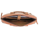 Pierre Cardin PC3763 Multi-Compartment Leather Computer Bag/Cognac