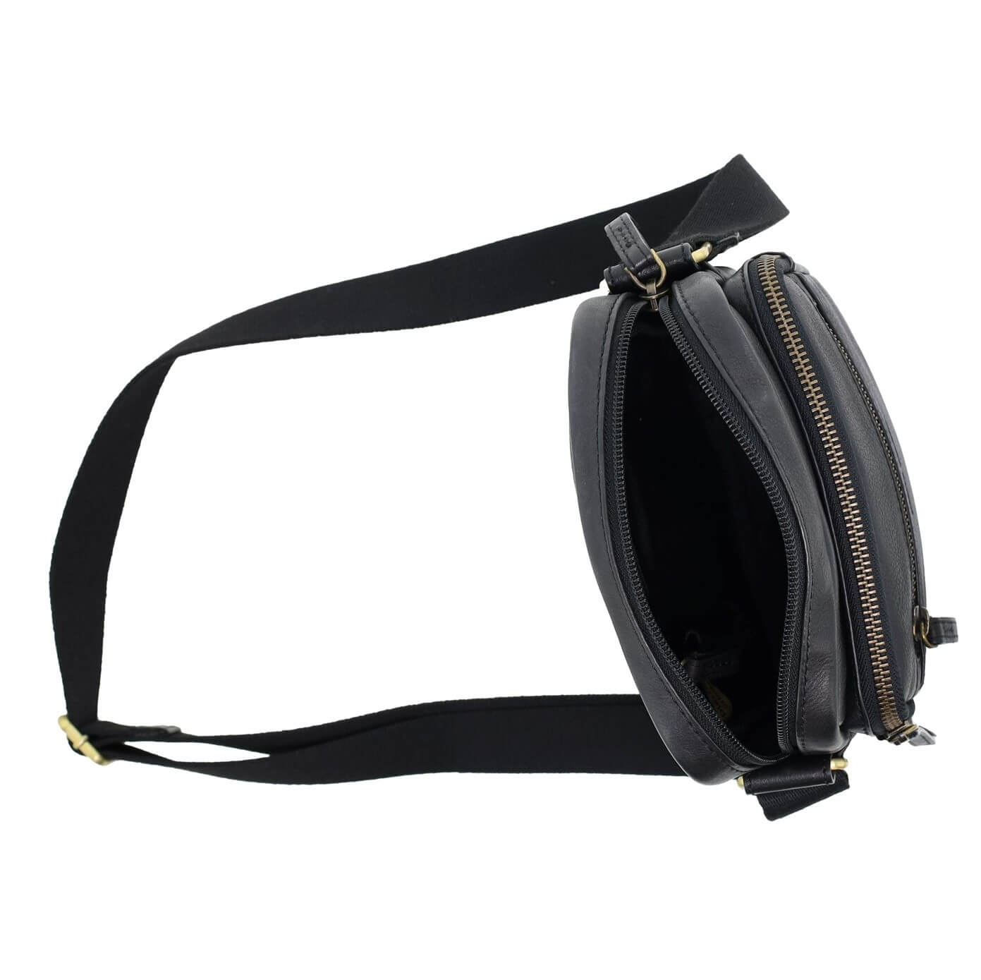 Pierre Cardin PC3764 Mens Italian Leather Cross Body Bag/Black