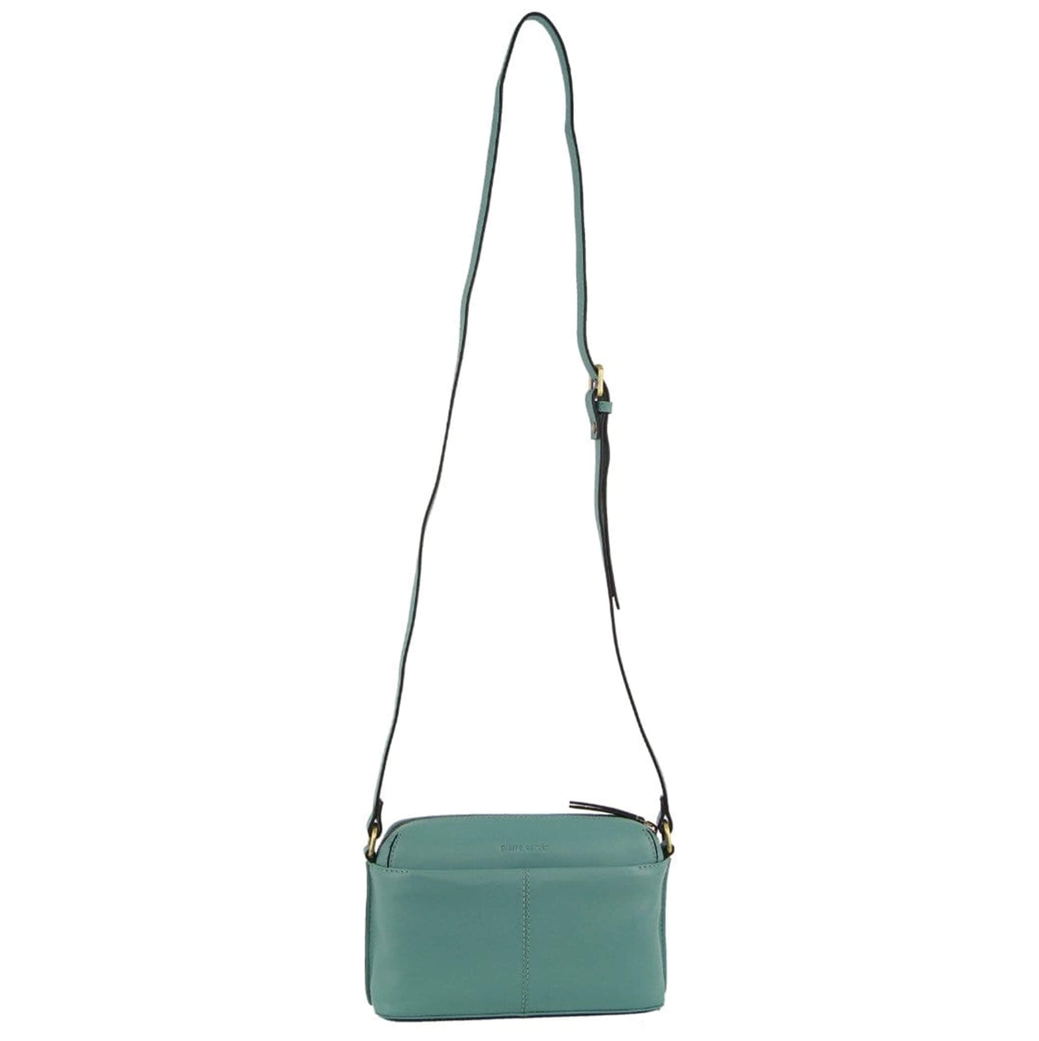 Pierre Cardin Casual Leather Crossbody Bag in Moss