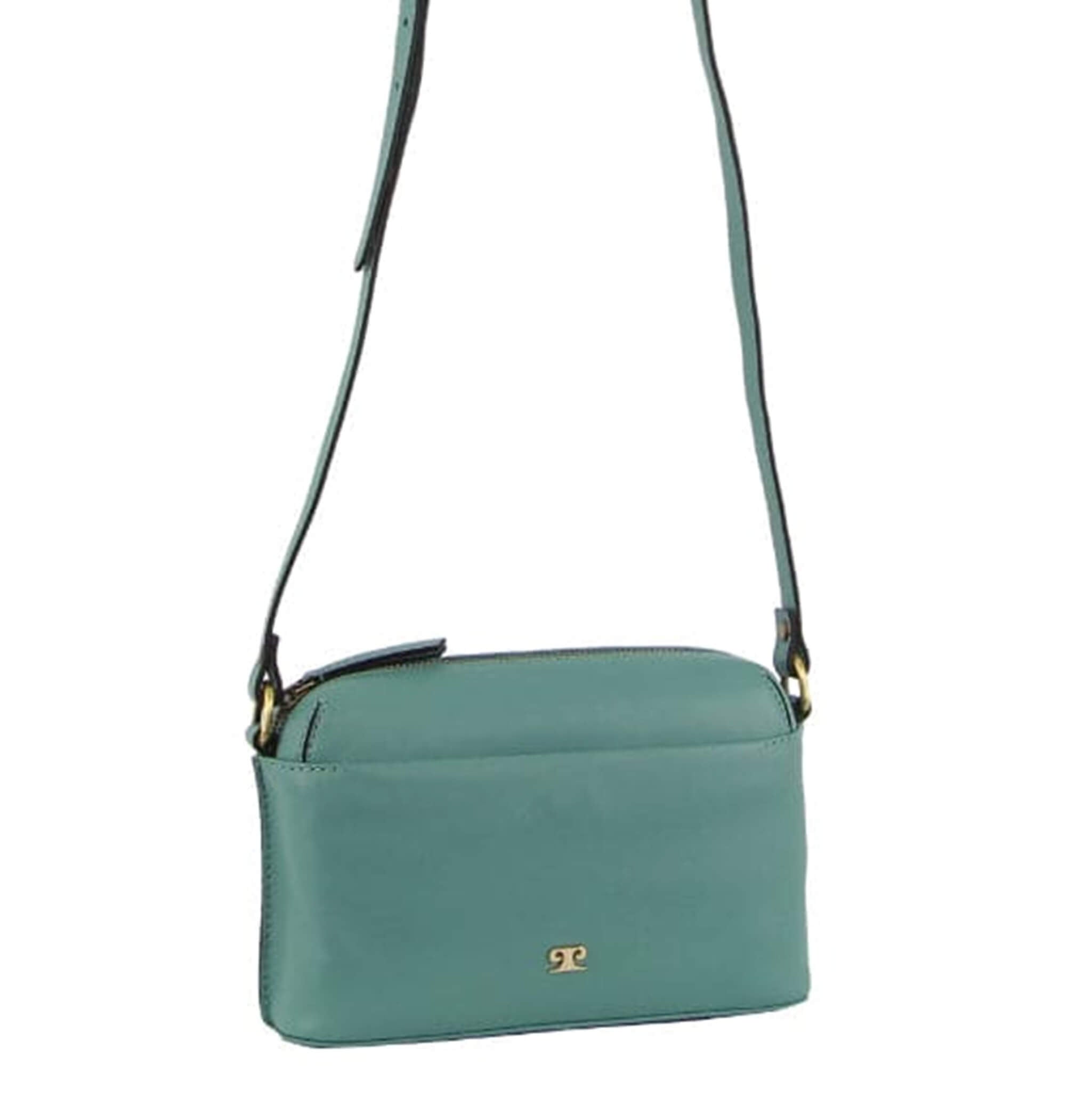 Pierre Cardin Casual Leather Crossbody Bag in Moss