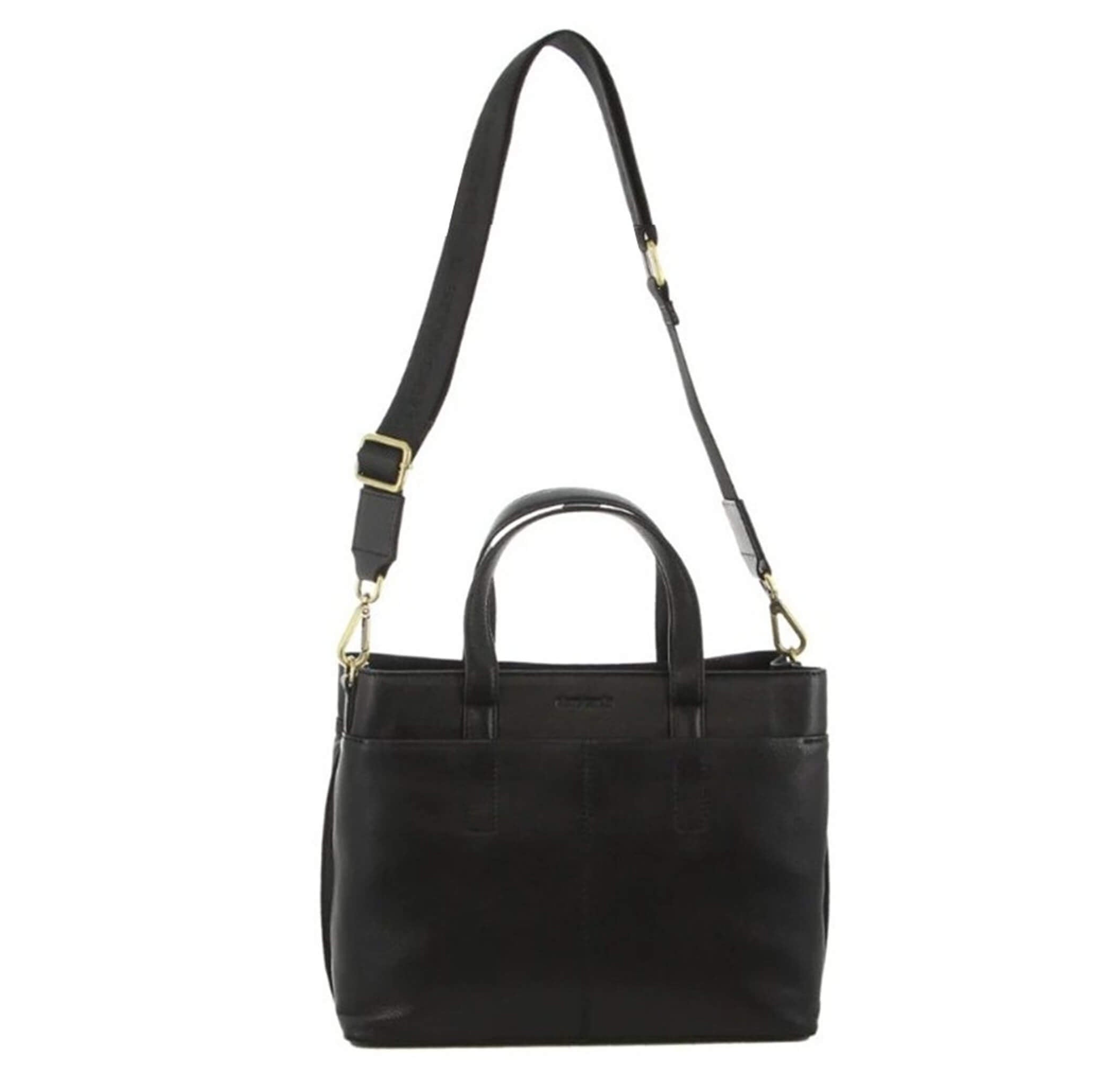Pierre Cardin Ladies Italian Leather Crossbody Bag in Black