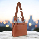 Pierre Cardin Ladies Italian Leather Crossbody Bag in Tan