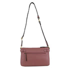 Pierre Cardin Ladies Webbing Strap Leather Handbag in Rose