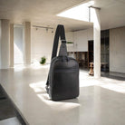 Pierre Cardin PC3825 Mens Leather 3-Way Sling Bag/Black-Navy