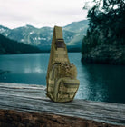 Pierre Cardin Crossbody Sling Bag Tactical Rucksack Bag in Green