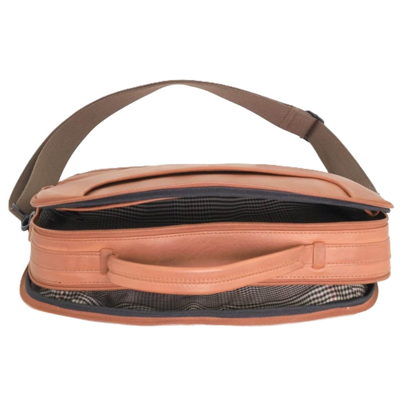 Pierre Cardin PC3876 Mens Italian Leather Computer-Business Bag/Cognac