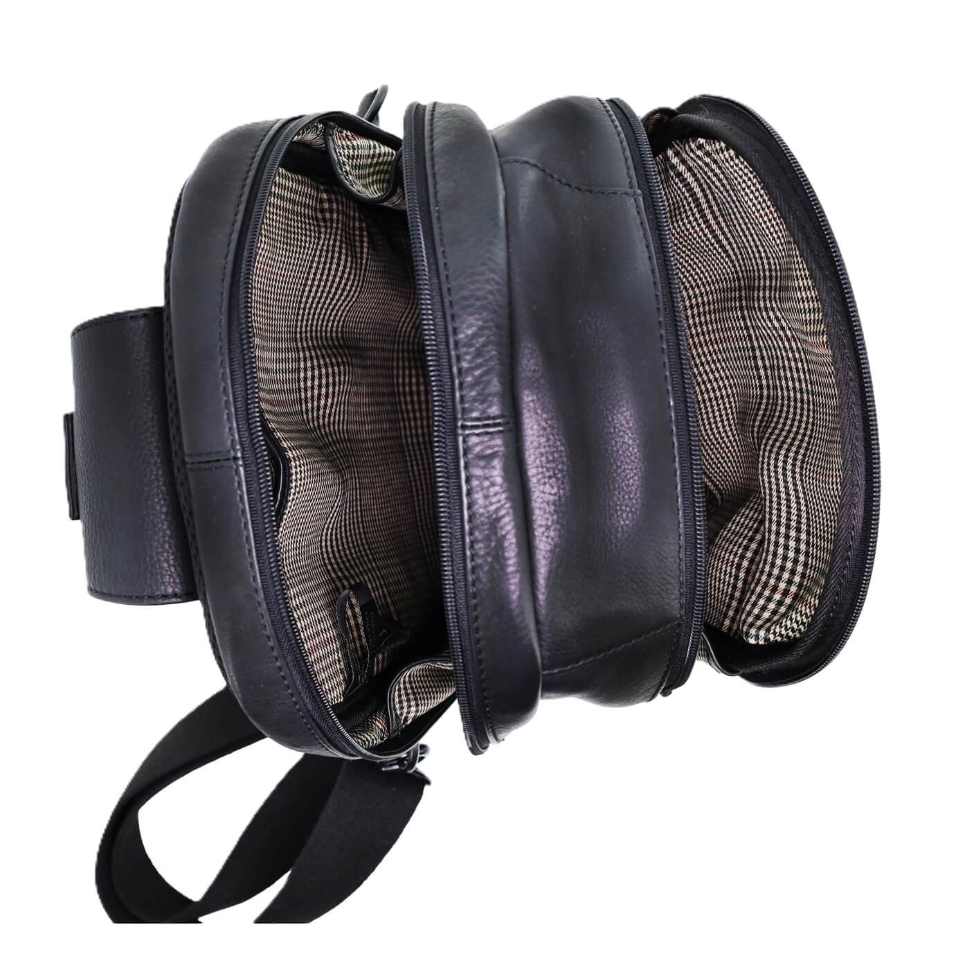 Pierre Cardin PC3882 Italian Leather Large 3-Way Sling Bag/Black