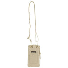 Pierre Cardin Compact Leather Phone Holder Bag in Cement
