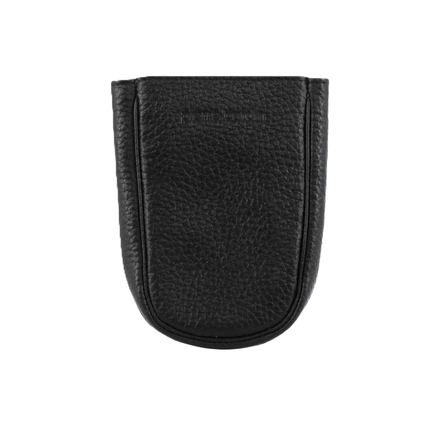 Pierre Cardin Italian Leather Keyring Pouch in Black