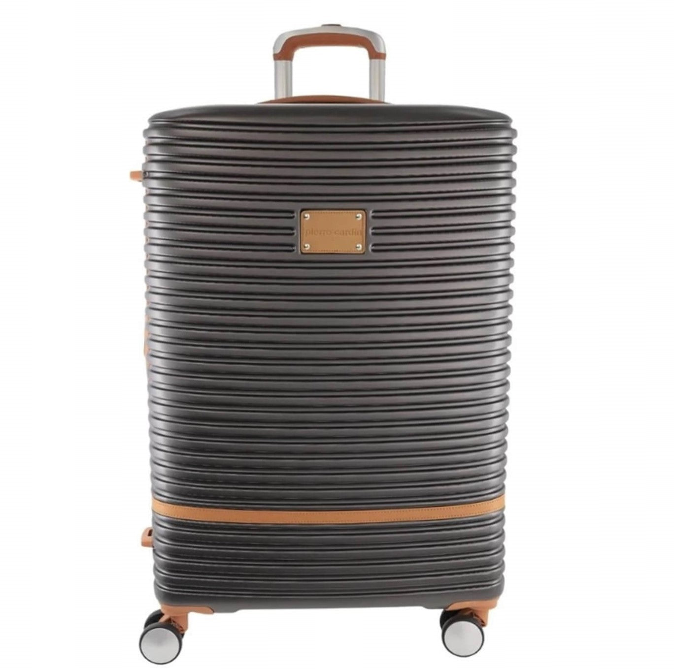 Pierre Cardin 70cm Medium Hard Shell Suitcase in Charcoal