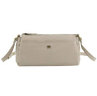 Pierre Cardin Ladies Leather Durable Crossbody Bag in Bone
