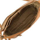 Pierre Cardin Ladies Leather Crescent Crossbody Bag in Almond