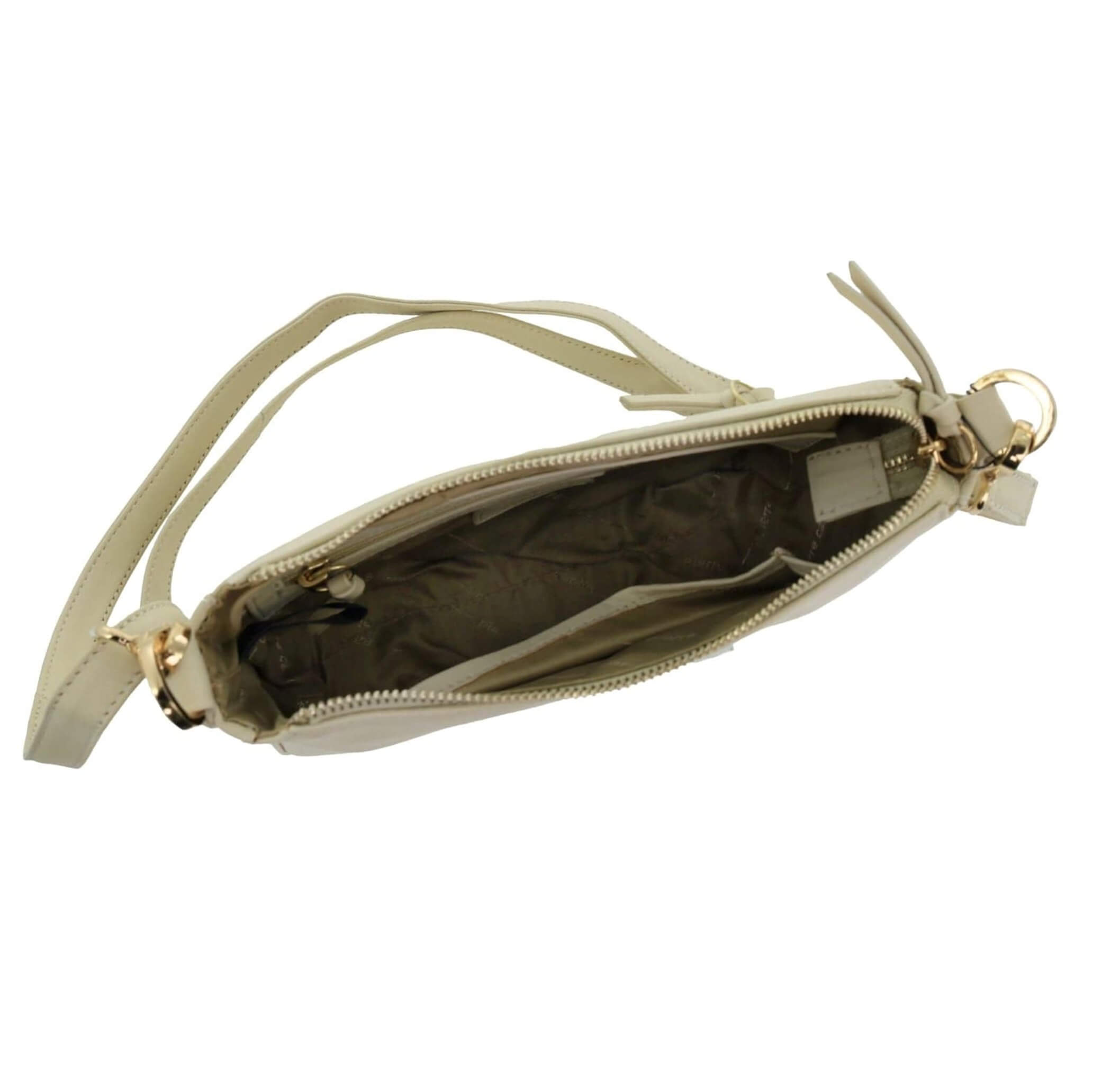 Pierre Cardin Ladies Leather Elegant Crossbody Bag in Bone