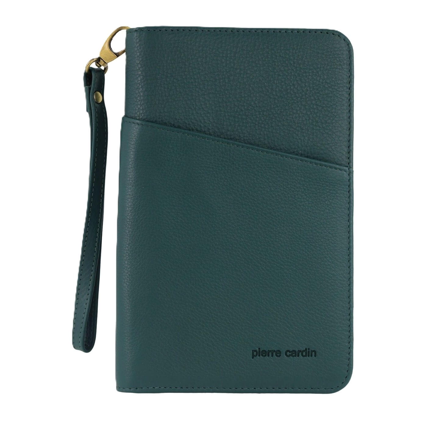 Pierre Cardin Genuine Italian Leather Passport Wallet in Zirkon