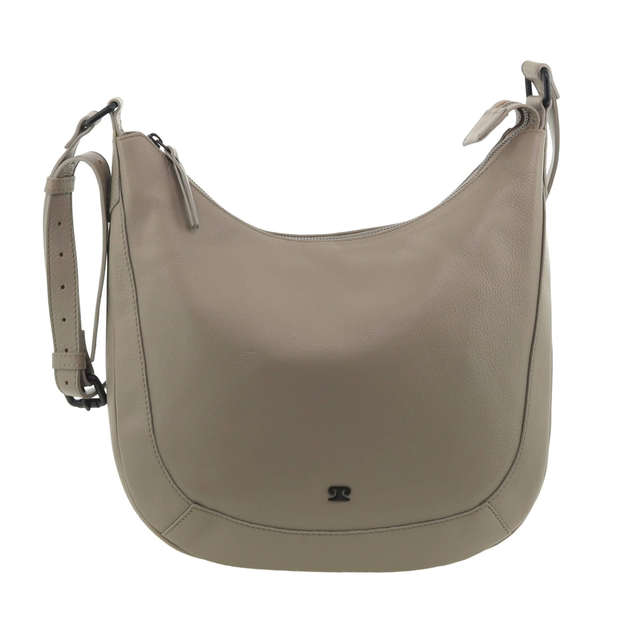 Pierre Cardin Ladies Leather Crossbody Bag in Taupe