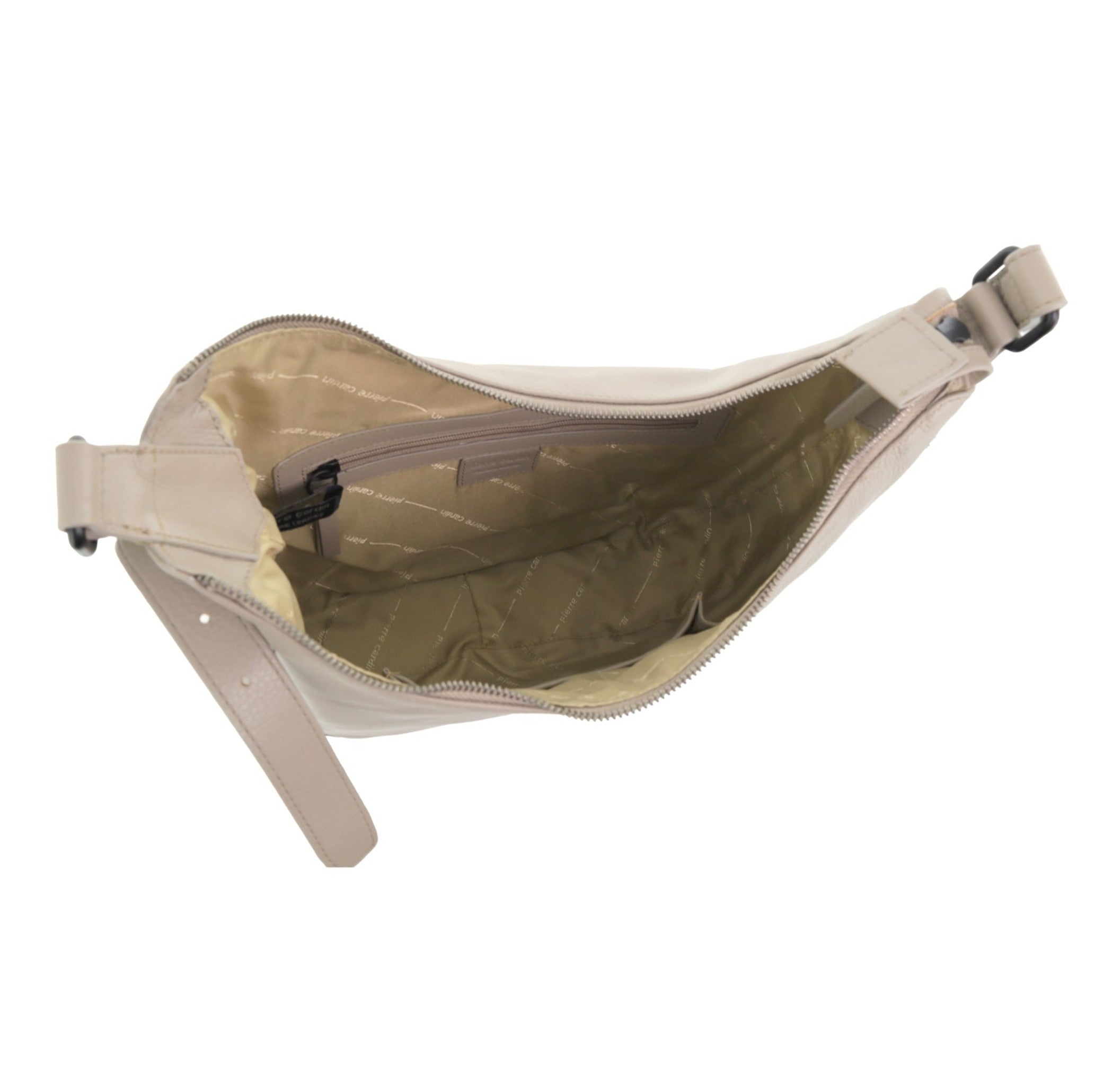 Pierre Cardin Ladies Leather Crossbody Bag in Taupe