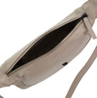 Pierre Cardin Ladies Leather Crescent Crossbody Bag in Taupe