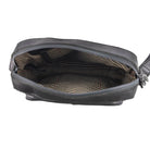 Pierre Cardin Men’s Rustic Leather Crossbody Bag in Black