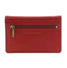 Pierre Cardin Ladies Italian Leather Bi-fold Wallet in Red