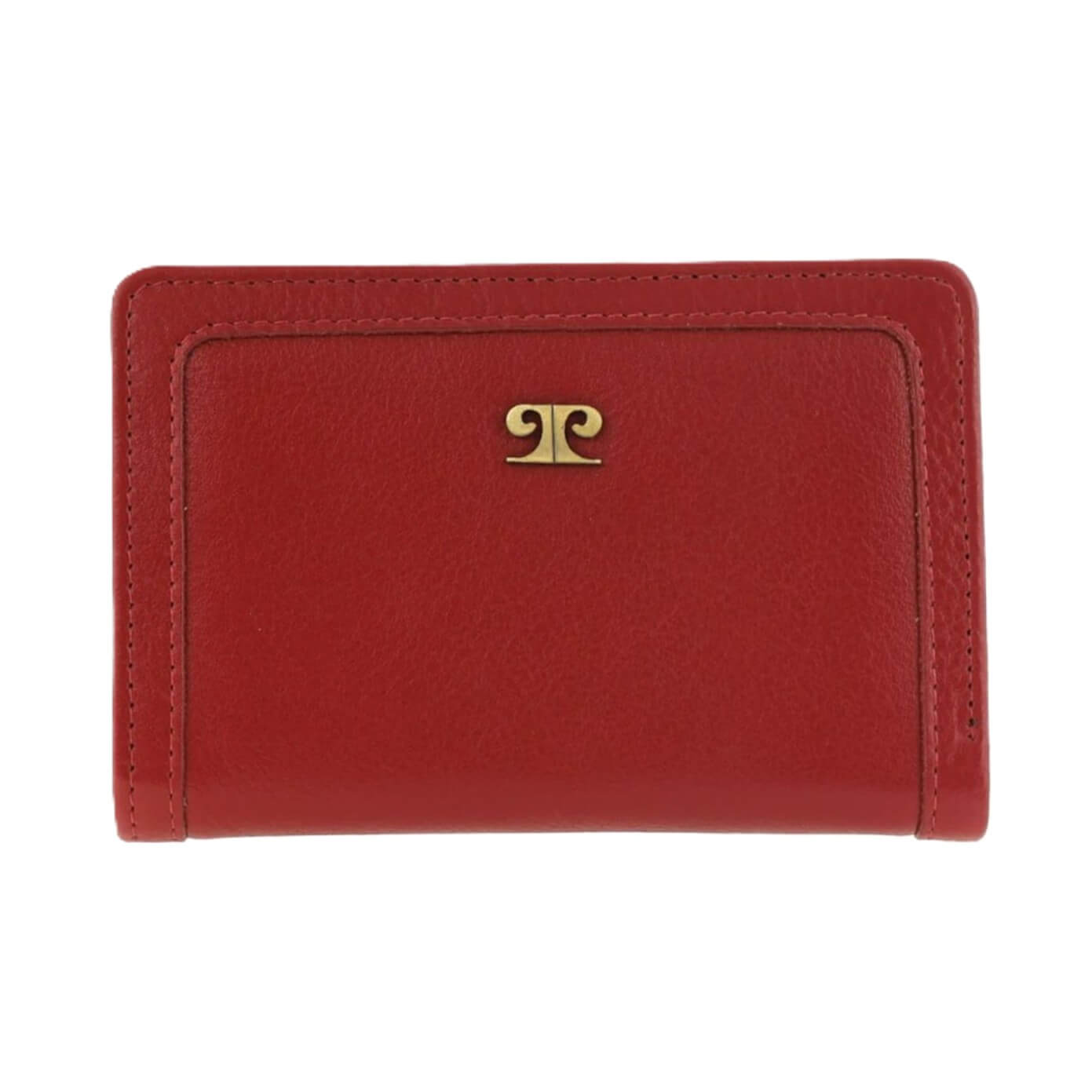 Pierre Cardin Ladies Italian Leather Bi-fold Wallet in Red