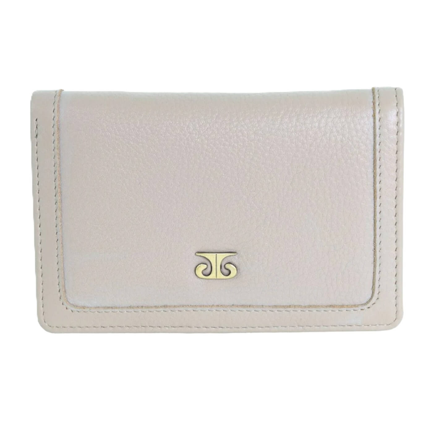 Pierre Cardin Ladies Italian Leather Bi-fold Wallet in Taupe