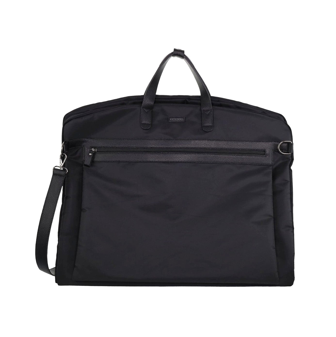 Pierre Cardin Nylon Unisex Overnight Garment Bag in Black